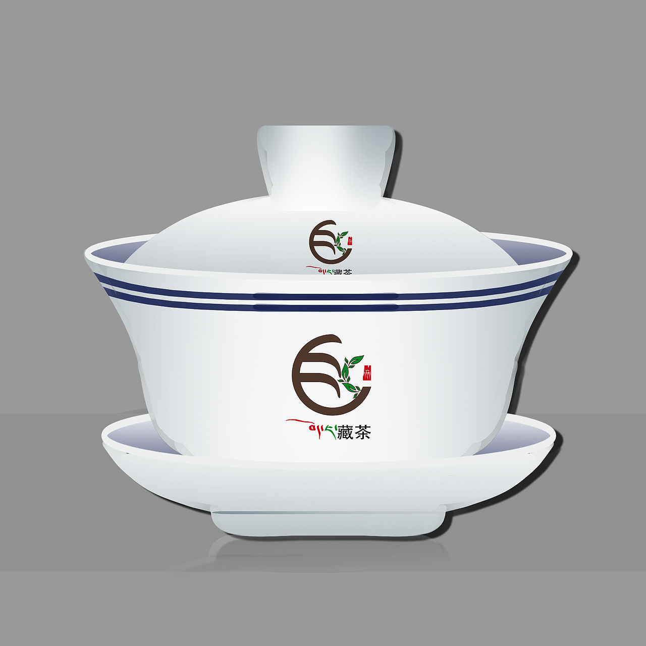 藏茶藏式logo设计原创