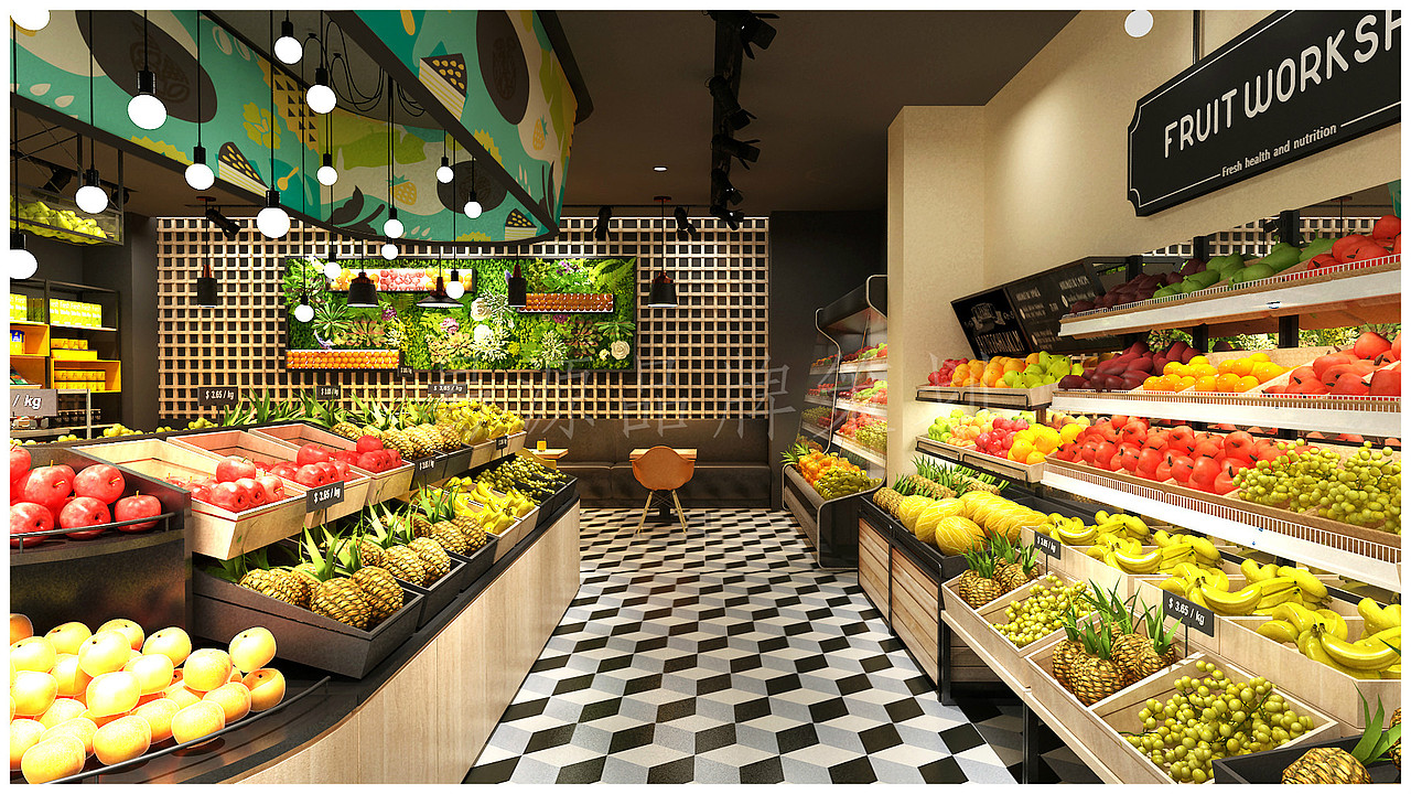 精品水果店设计|水果店设计|水果店设计案例