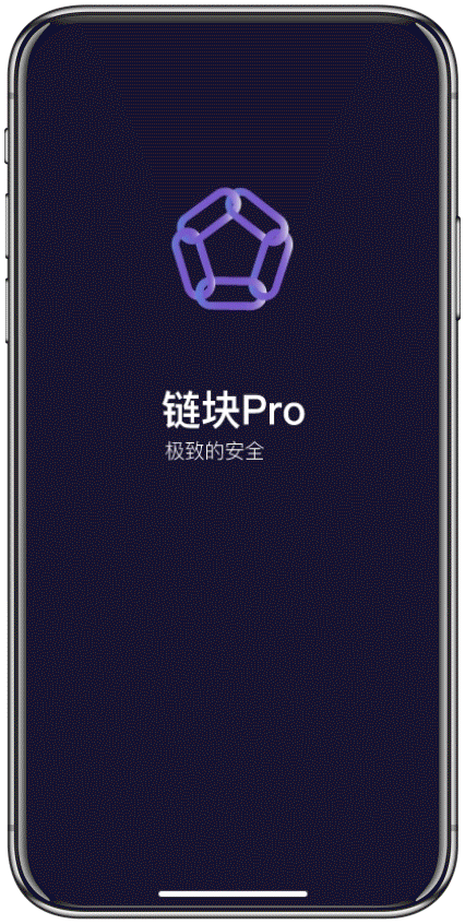 链块Pro全球数字交易平台logo展示,附闪屏+引导页动效