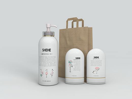 瓶子设计 儿童包装 可爱 可爱瓶子 包装设计 C4D 建模