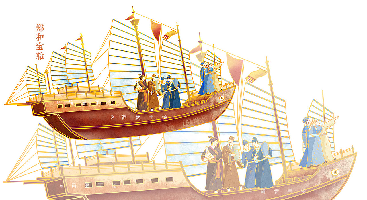 丝绸之路系列插画