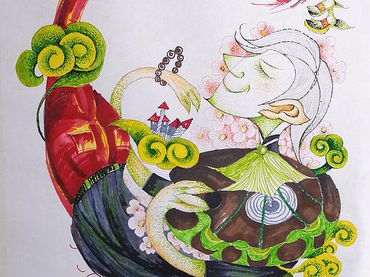 画皮--《美梦。飞翔》（个人主页-ZNDc0MzAyOTY=） - 商业插画 - 站酷设计师画里话外先生原创素材 - 站酷ZCOOL