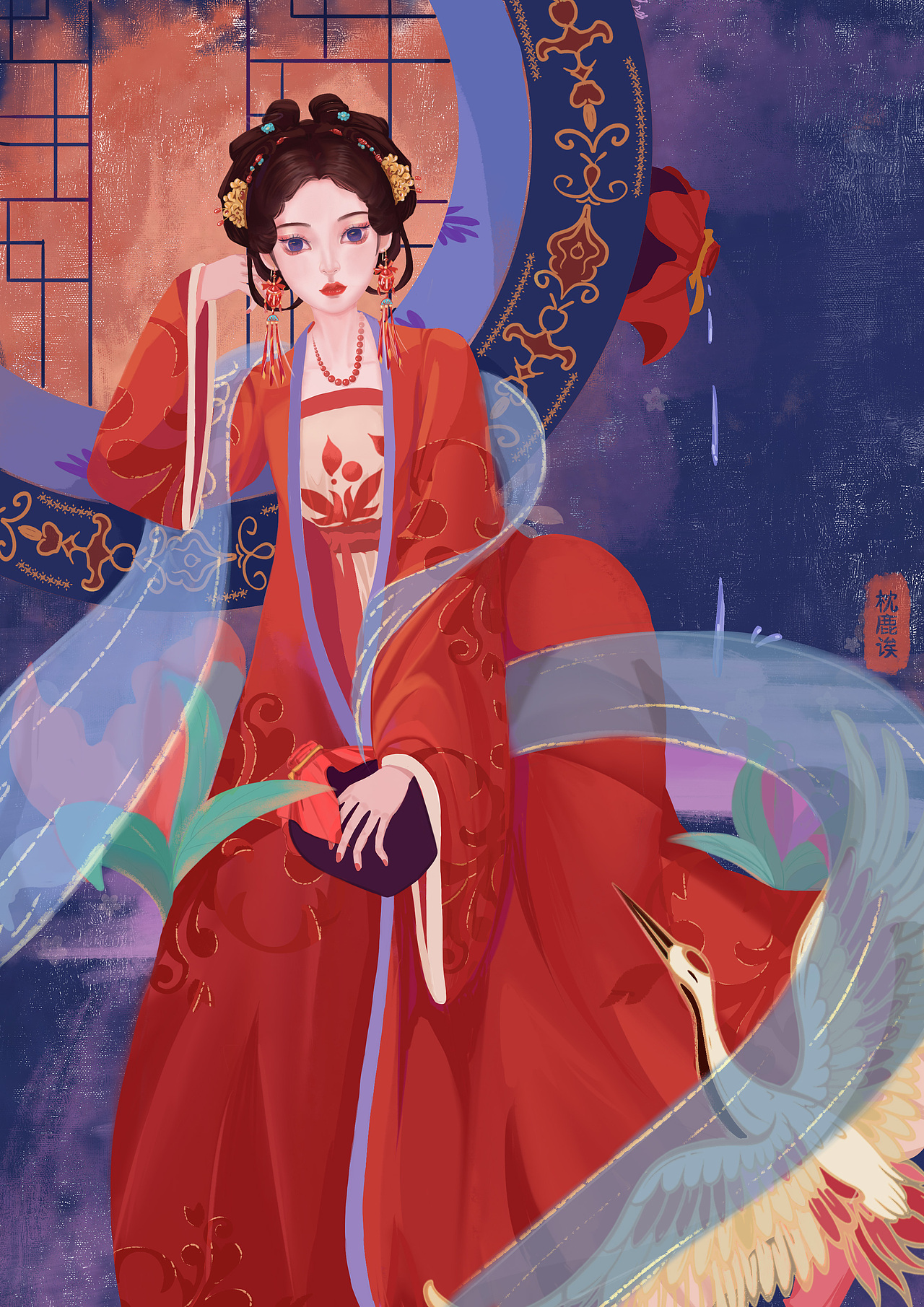 闲时（图ZMzA5ODAxMTYw） - 商业插画 - 站酷设计师枕鹿诶原创素材 - 站酷ZCOOL