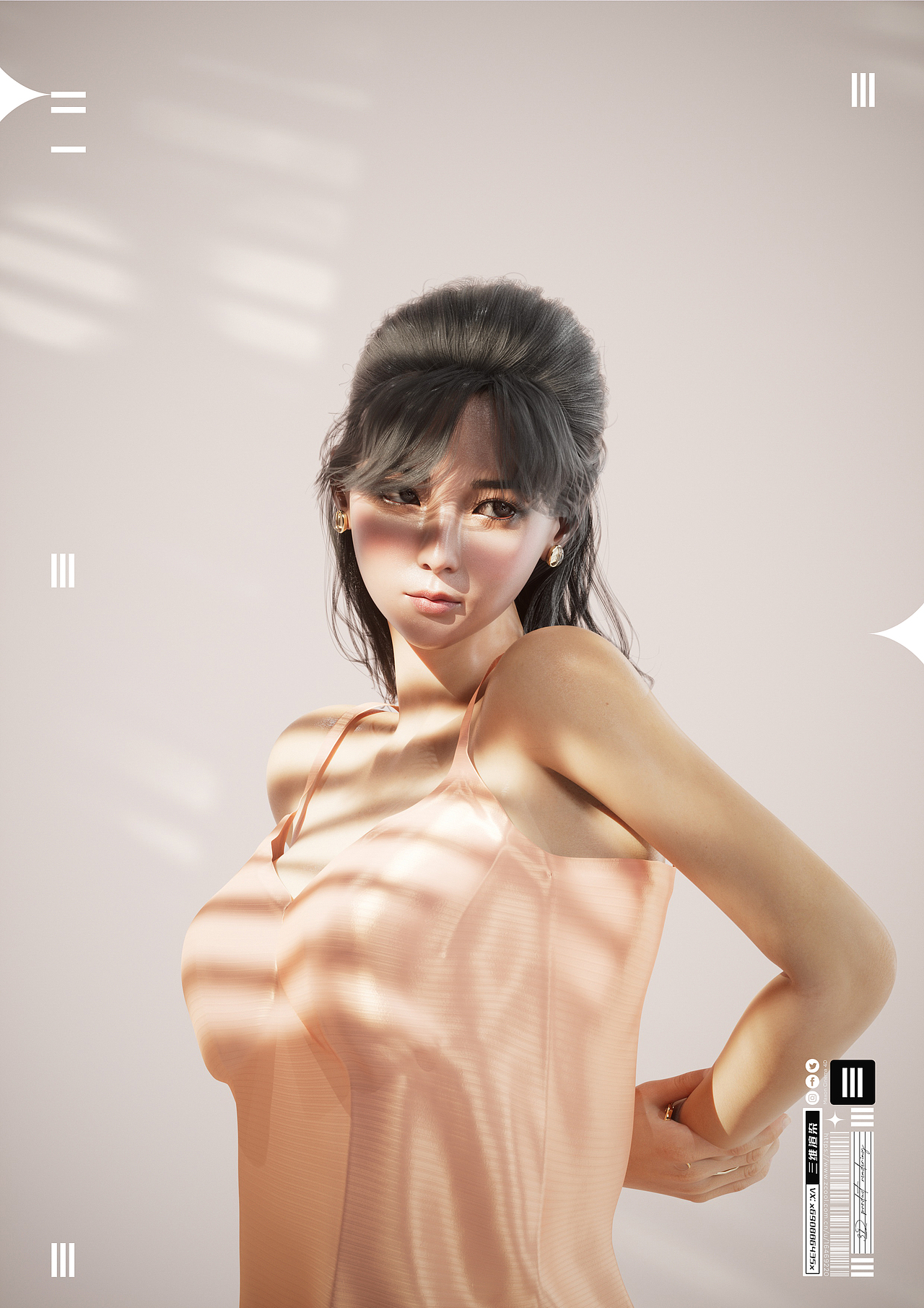 C4D角色设计 I睡衣女孩（图ZMzE0Njc4OTY0） - 人物/生物 - 站酷设计师夏先生k原创素材 - 站酷ZCOOL