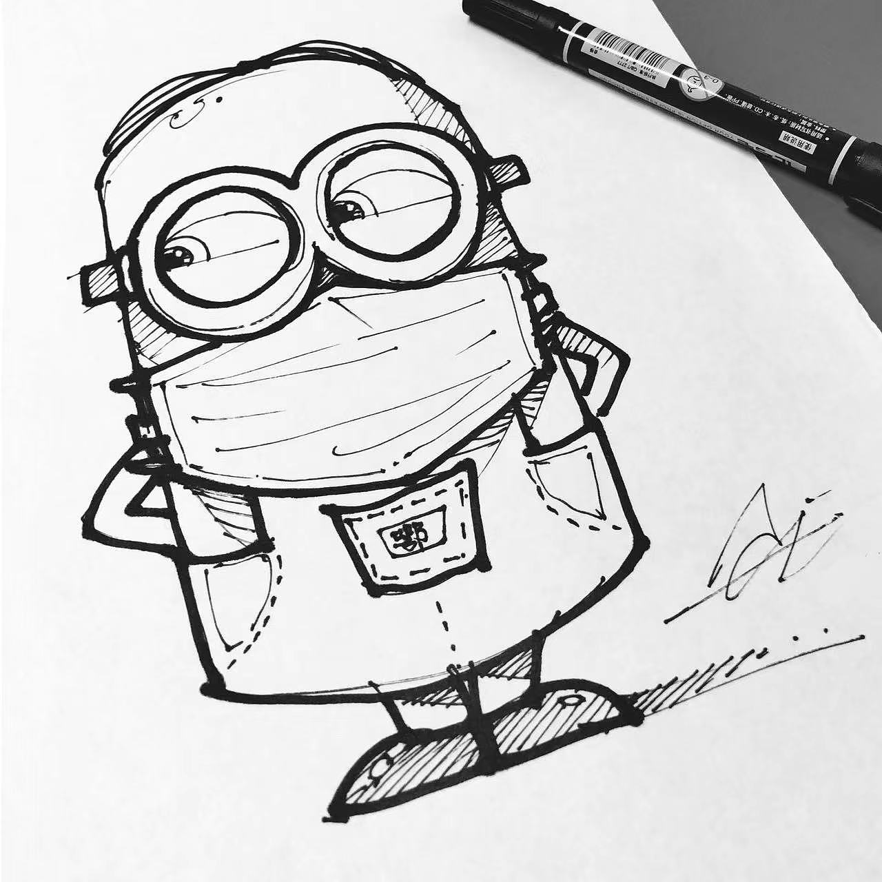 抗疫新冠肺炎白衣天使插画手绘集 感恩贵人感谢祖国（图ZMzI2NjQ1NDA0） - 创作习作 - 站酷设计师AceBang原创素材 - 站酷ZCOOL