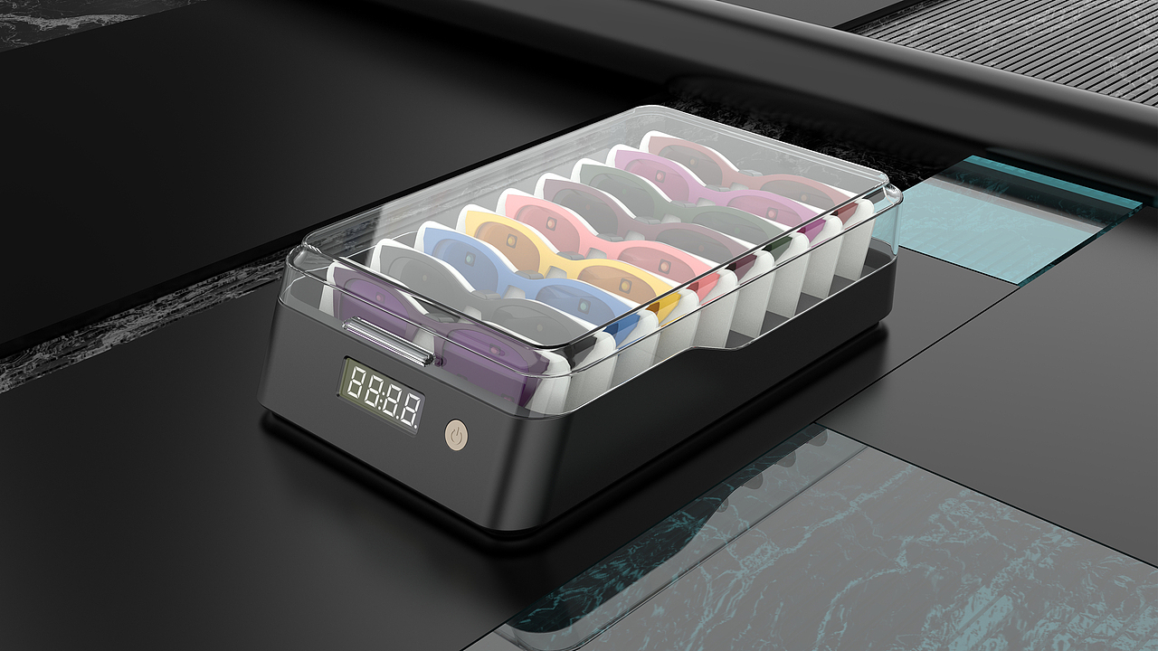 变色镜片展示道具