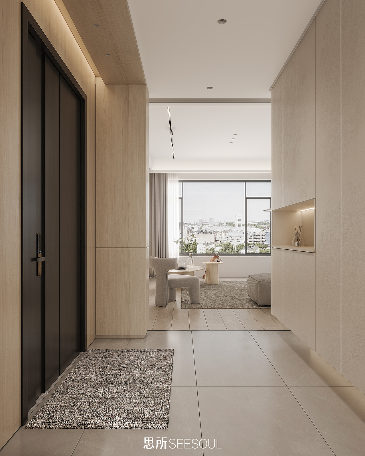 思所丨北京金府大院 原木风住宅设计（图ZMzE3MTQxNDA4） - 家装设计 - 站酷设计师思所设计SEESOUL原创素材 - 站酷ZCOOL