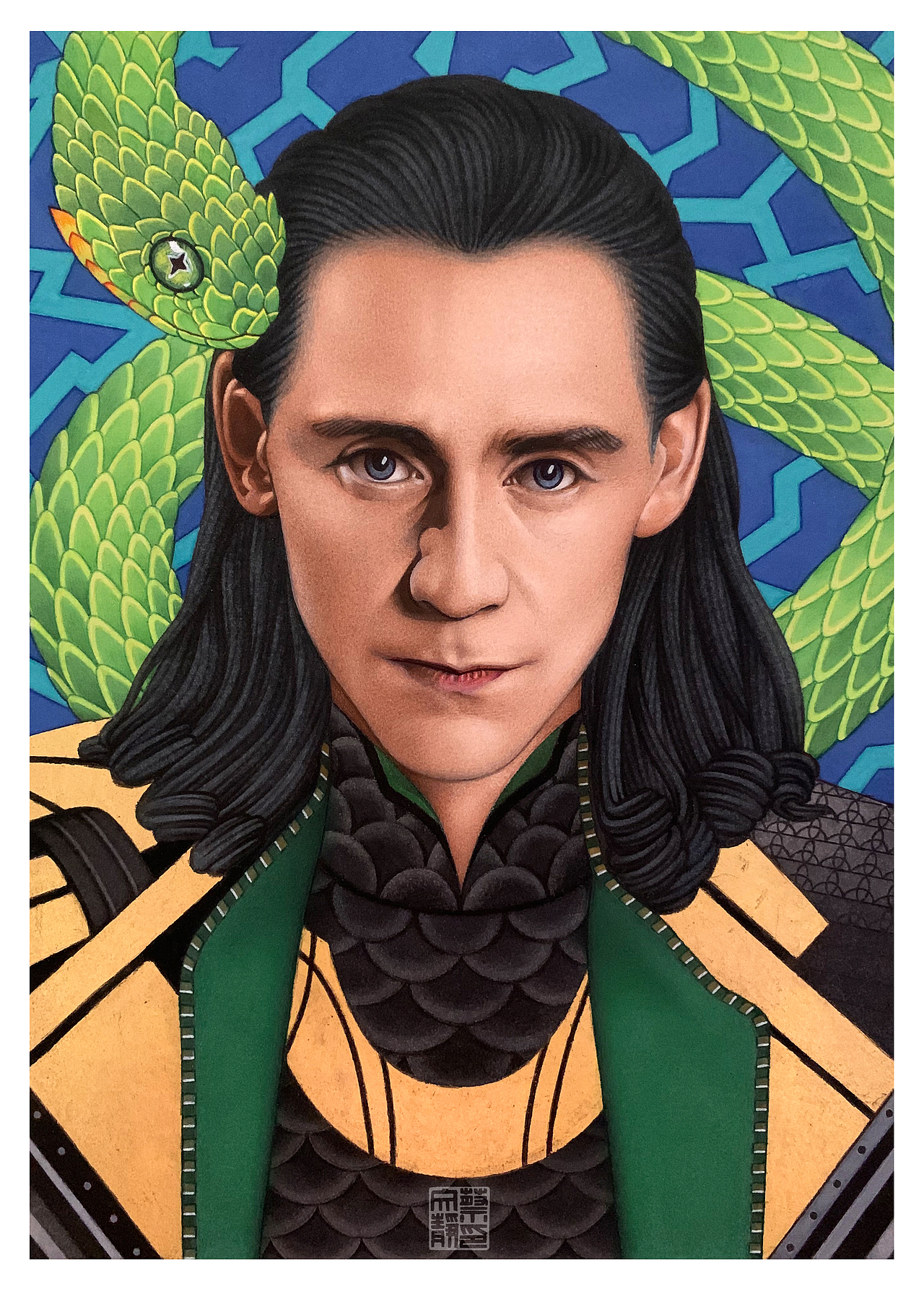 分享收藏缓了好久才完成的作品水彩笔随便画双门洞的成奇勋马克笔没