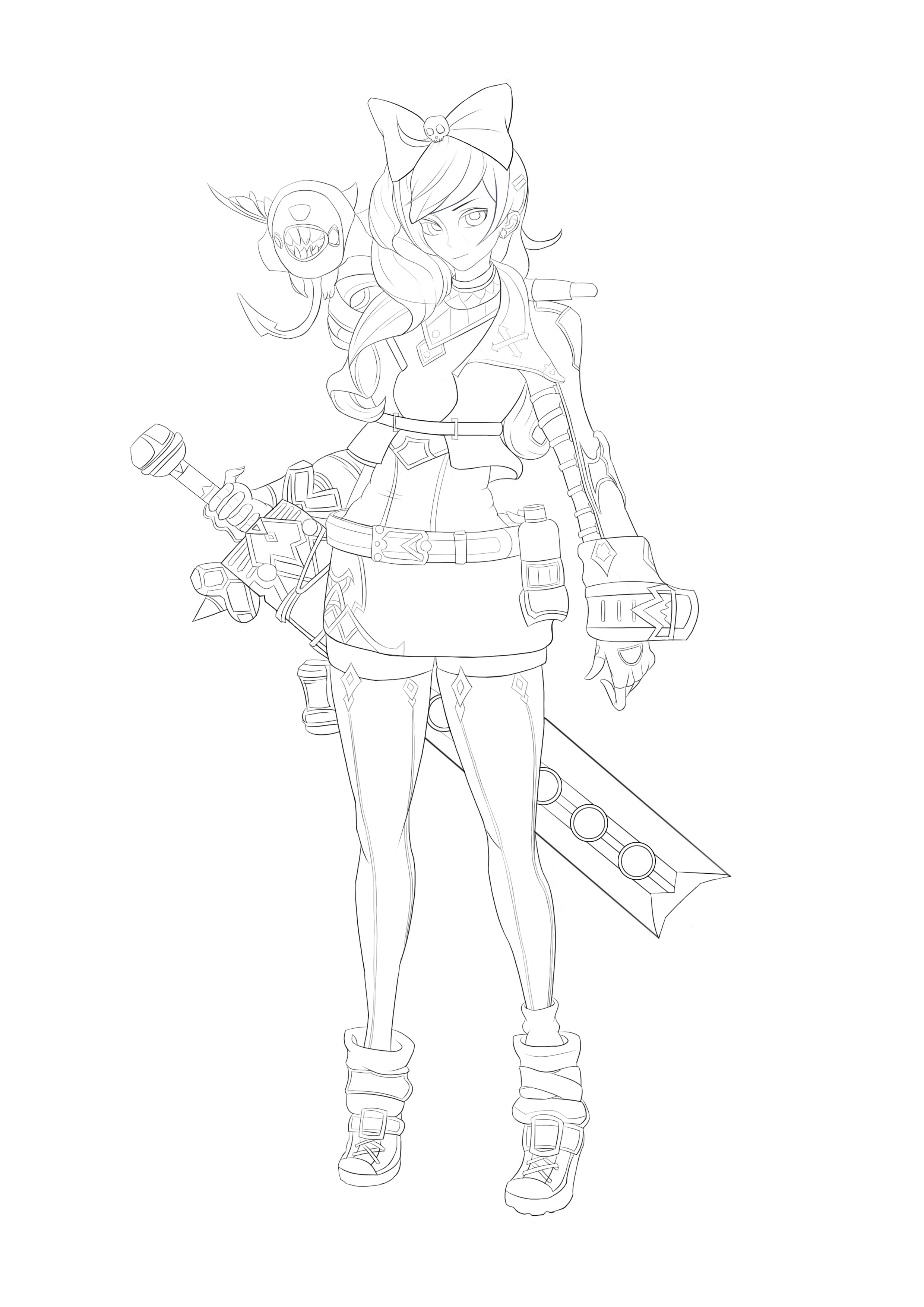 cg游戏人物临摹练习