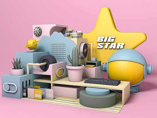 C4D-临摹-小场景