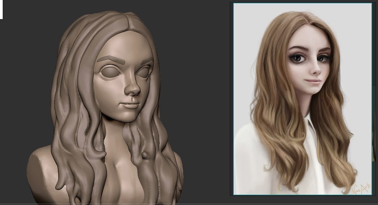 zbrush练习（图ZMjE0MDQ5NjQw） - 人物/生物 - 站酷设计师杏ccccc原创素材 - 站酷ZCOOL