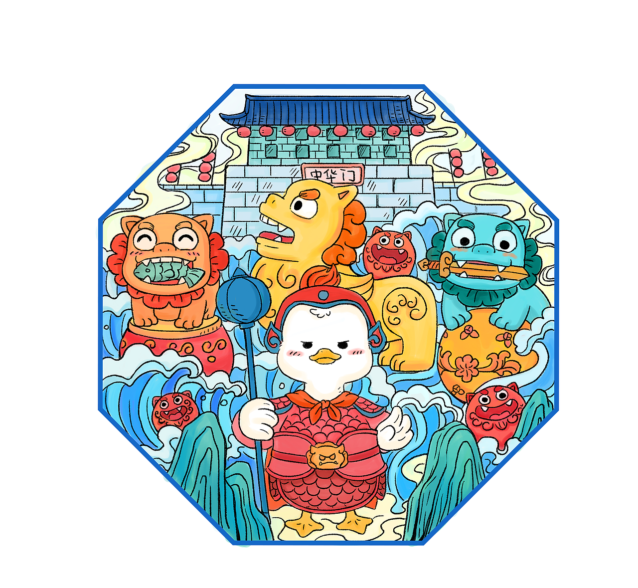 南京鸭子文创（图ZMjUxNDQxODI0） - 商业插画 - 站酷设计师只橙ora原创素材 - 站酷ZCOOL