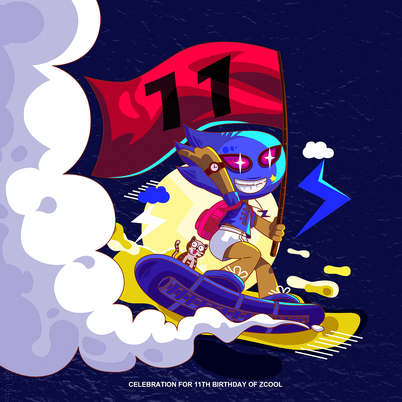 共庆站酷11周年（图ZODMyMjc2NDQ=） - 艺术插画 - 站酷设计师风伤的JC原创素材 - 站酷ZCOOL