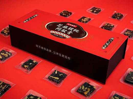 芝麻核桃阿胶膏 包装 礼盒设计