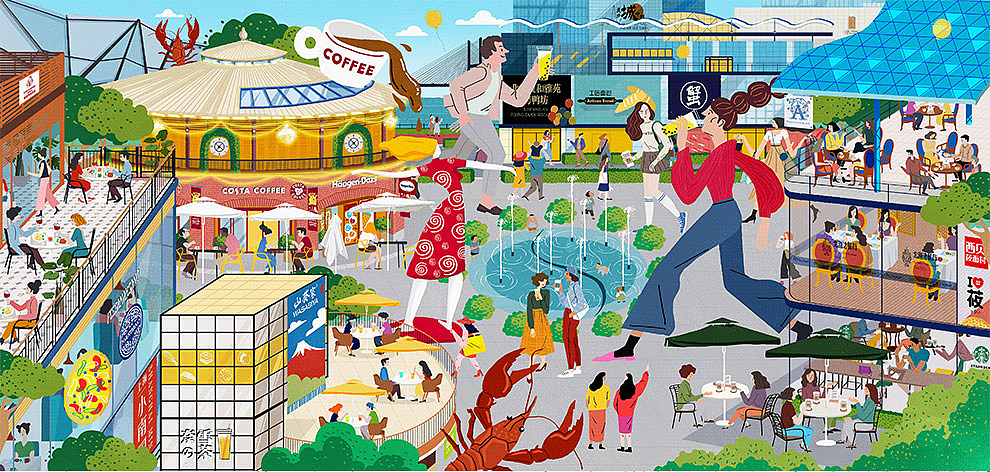 布林插画商业地产特辑（图ZMTk2OTE2Njg0） - 商业插画 - 站酷设计师布林Brin原创素材 - 站酷ZCOOL