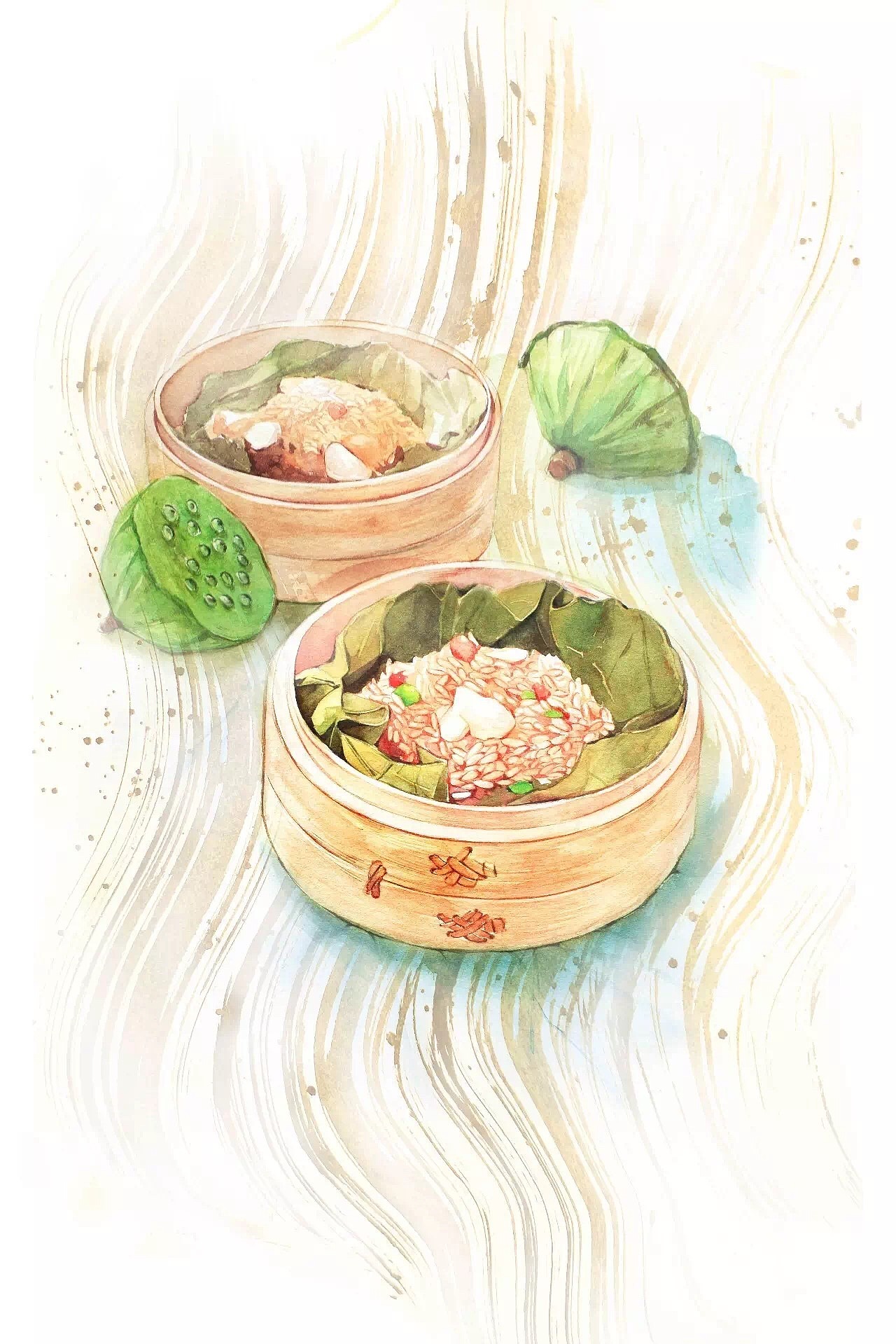 【近期水彩作品-已商用】水彩美食