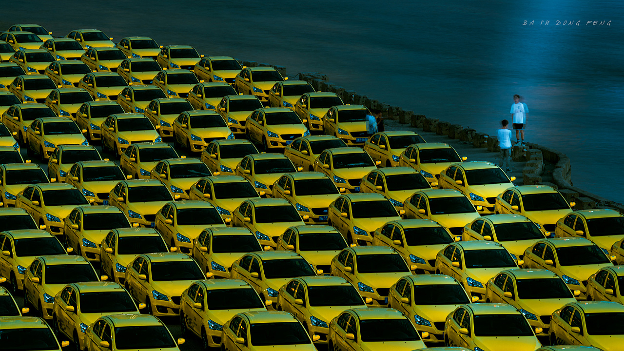 那一抹黄-重庆出租车|摄影|风光摄影|重庆巴渝东风 - 原创作品 - 站酷