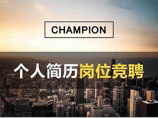 大气唯美简约商务个人简历求职竞聘PPT模板