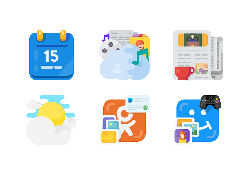 臨摹練習(xí)作品-圖標(biāo)繪制（圖ZMTc3MjY3NjIw） - 圖標(biāo) - 站酷設(shè)計師趙念七原創(chuàng)素材 - 站酷ZCOOL