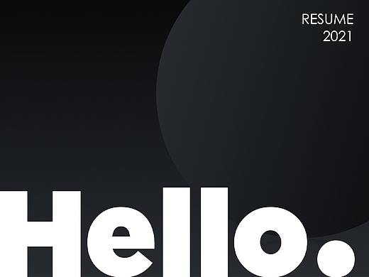 个人简历作品集RESUME-2021