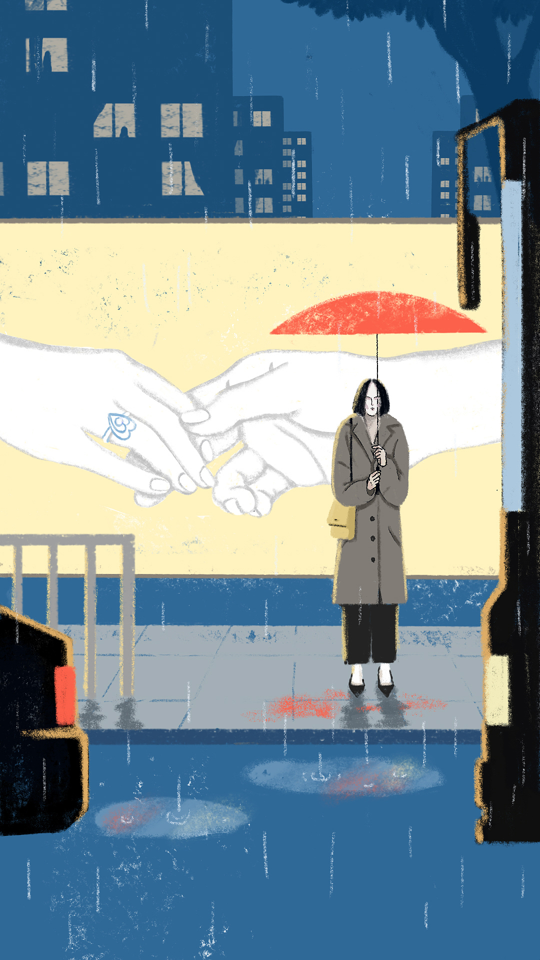 插画／一个人的大城市（图ZMTE0NDMwMzA0） - 商业插画 - 站酷设计师RAO克力原创素材 - 站酷ZCOOL