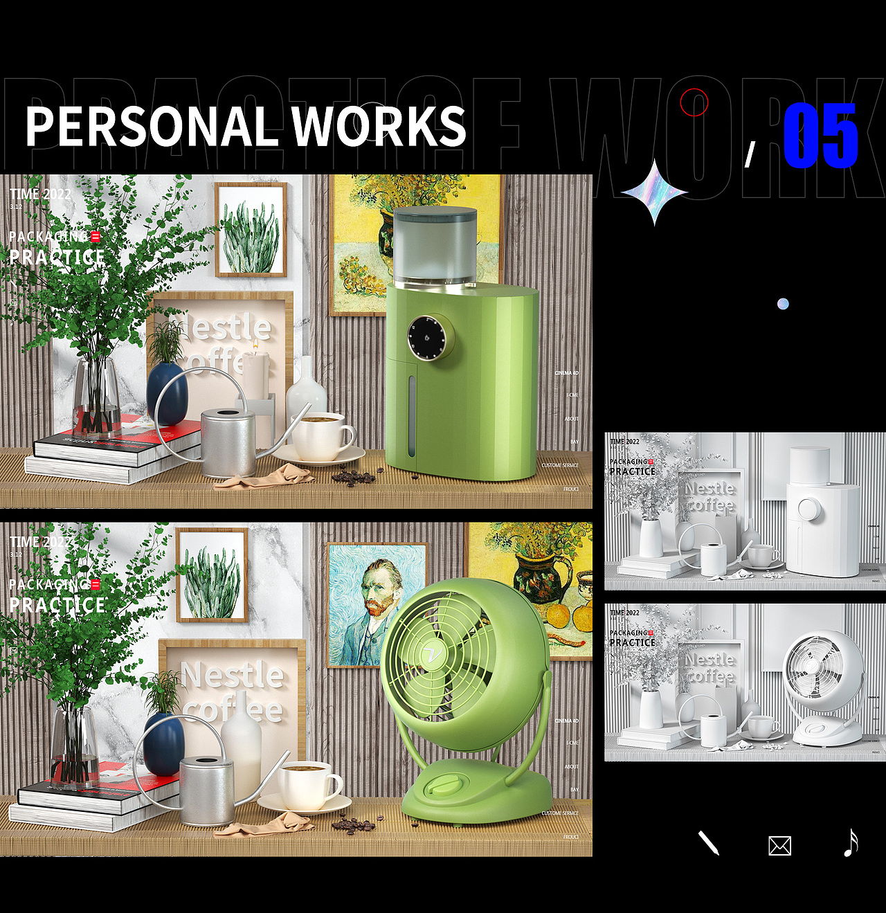 2022 部份C4D渲染作品（图ZMjk0NjcwOTc2） - 产品 - 站酷设计师一丿丶乙丨原创素材 - 站酷ZCOOL