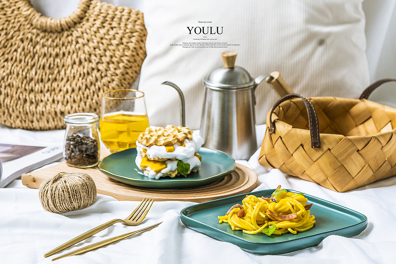 蓝器 ● 食（图ZMTY0NzE1OTE2） - 产品摄影 - 站酷设计师有鹿摄影视觉YOLU原创素材 - 站酷ZCOOL