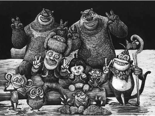 李子哥刮画《熊出没》