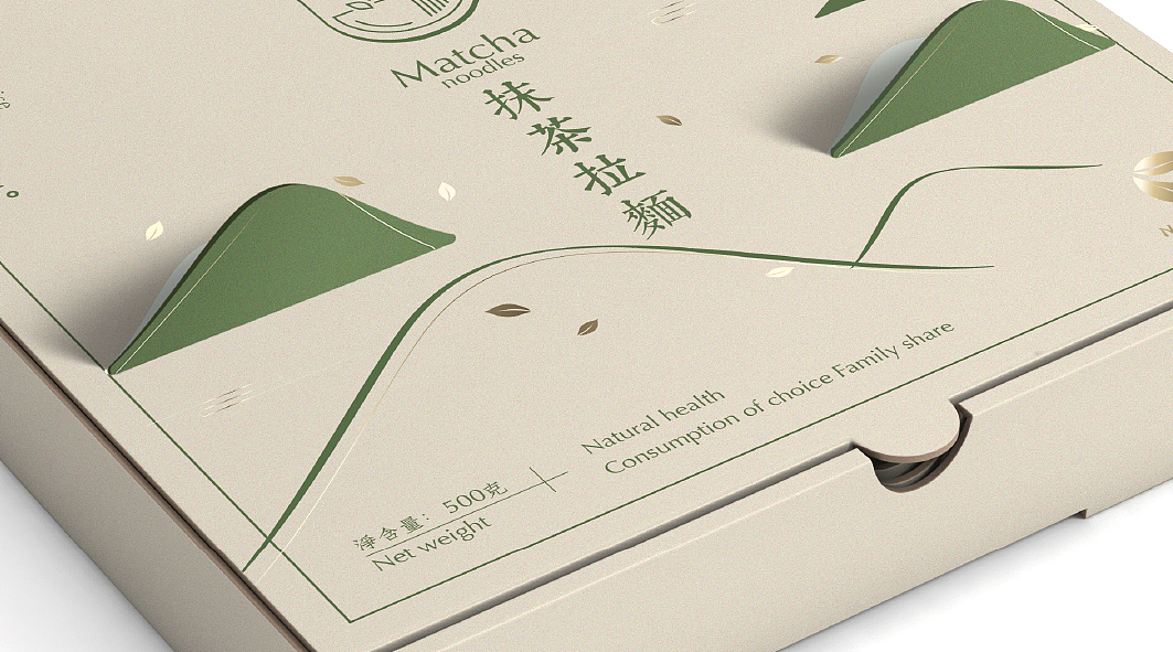 抹茶面条包装.知庚设计（图ZMTczMzY2MjQ4） - 包装 - 站酷设计师小林_ALLAN原创素材 - 站酷ZCOOL
