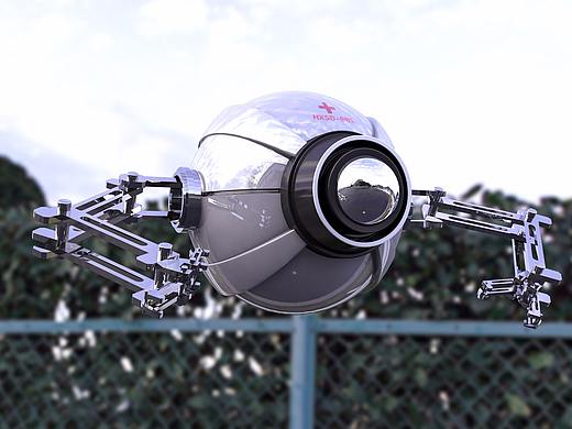 C4D机器人建模材质灯光