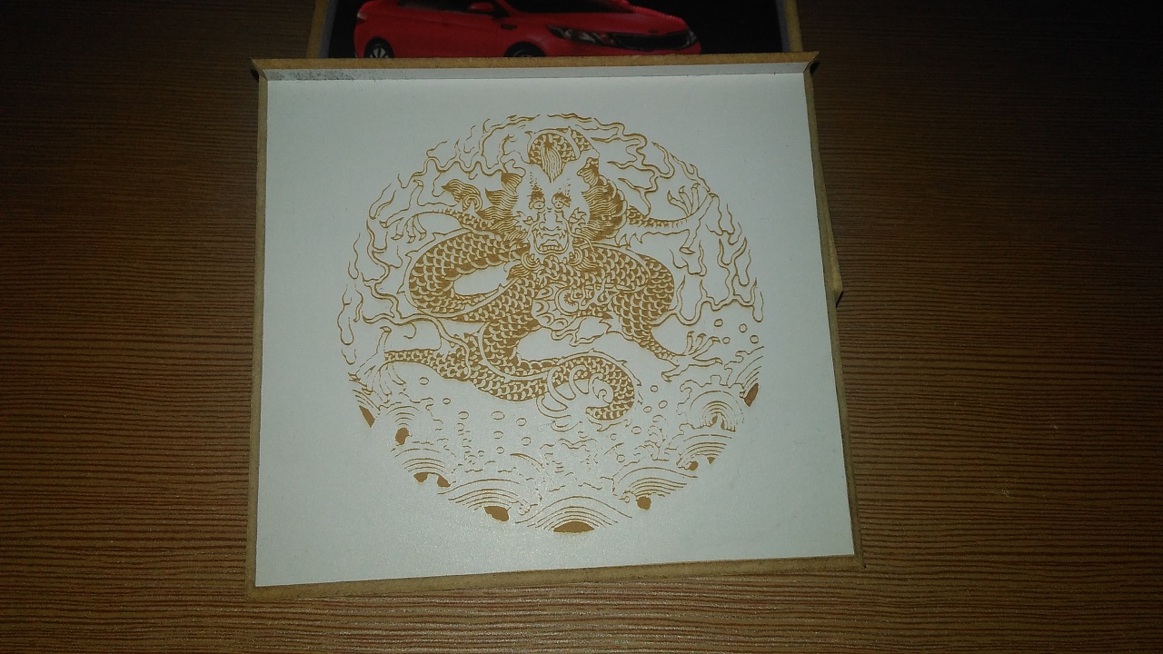 激光 雕刻 龙