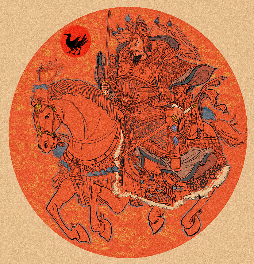 新年新气象新门神（图ZMzIyNDQzMjMy） - 商业插画 - 站酷设计师中国传统武将绘本原创素材 - 站酷ZCOOL