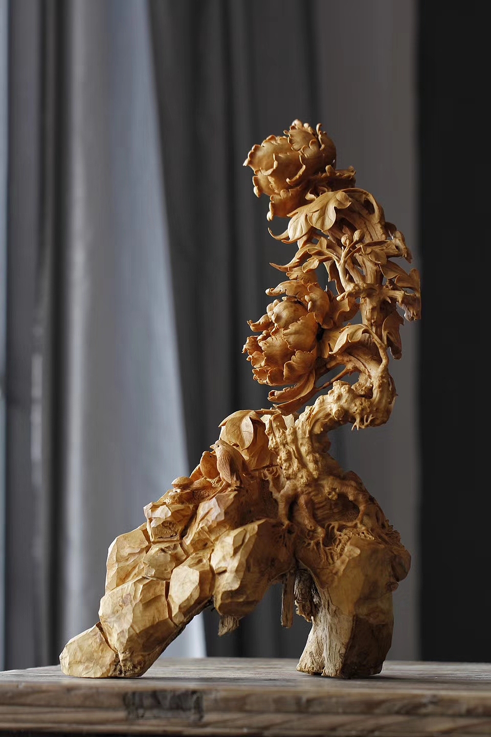 花开富贵（图ZMTQyMjA2MjU2） - 工艺品设计 - 站酷设计师檀韵红木艺术原创素材 - 站酷ZCOOL