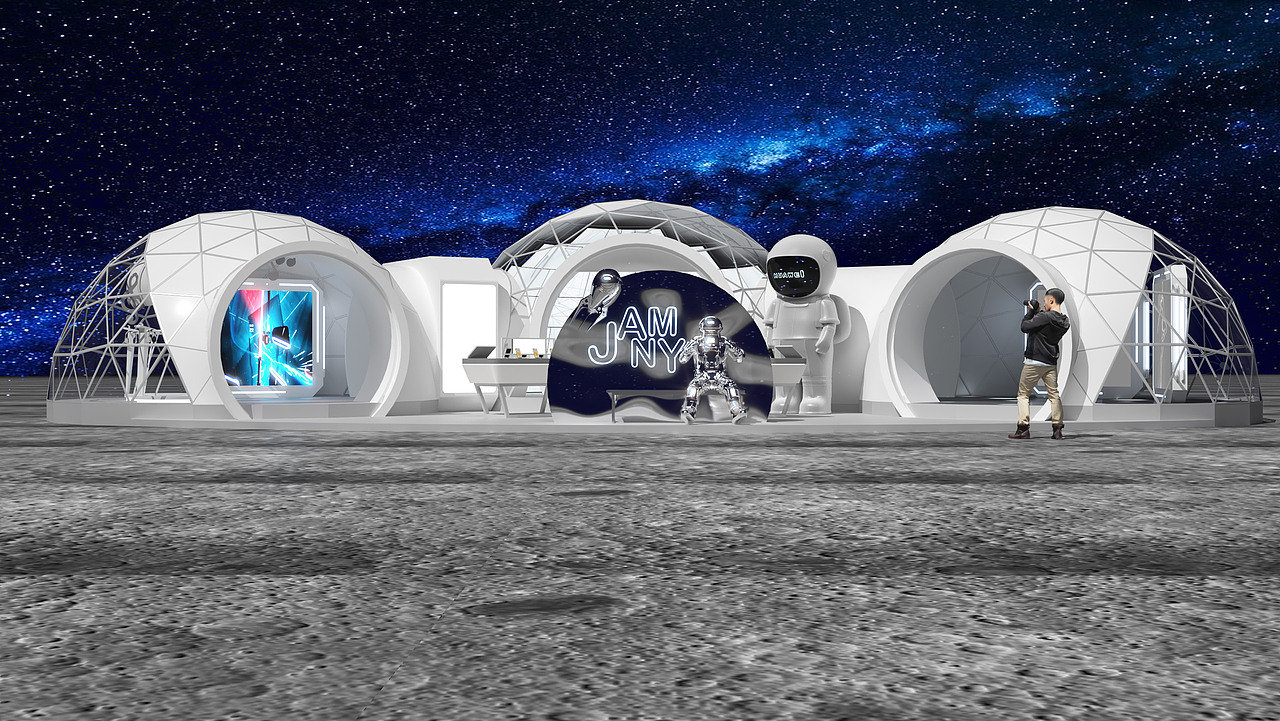 HUAWEI基地概念小型快闪店-比稿（图ZMjY0NzIxNzQ4） - 场景 - 站酷设计师JanmyTsang原创素材 - 站酷ZCOOL