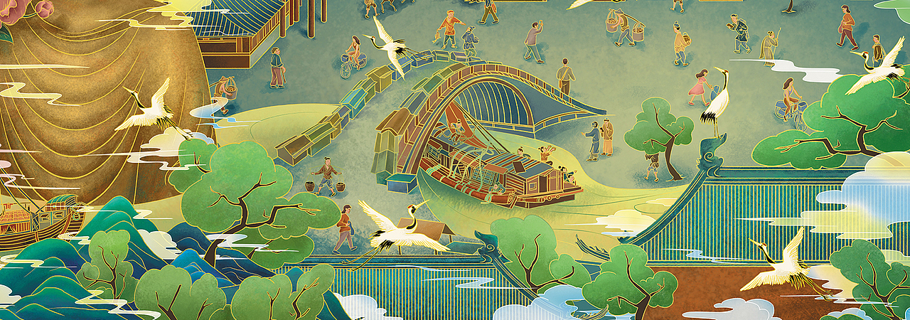 大河上下五千年|河南|黄河文化|插画（图ZMjYwMzU0NjIw） - 商业插画 - 站酷设计师里牙原创素材 - 站酷ZCOOL