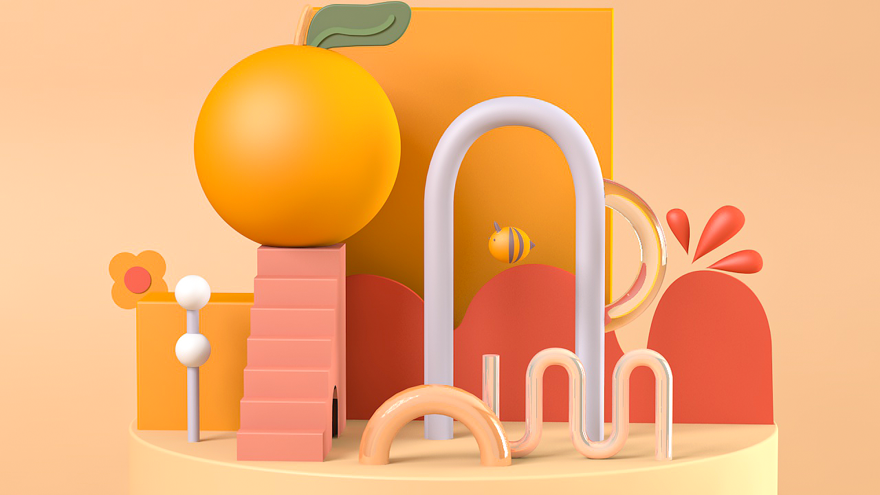 C4D白模场景建模（图ZMjc5NTk2MTA0） - 场景 - 站酷设计师想退休的N天原创素材 - 站酷ZCOOL
