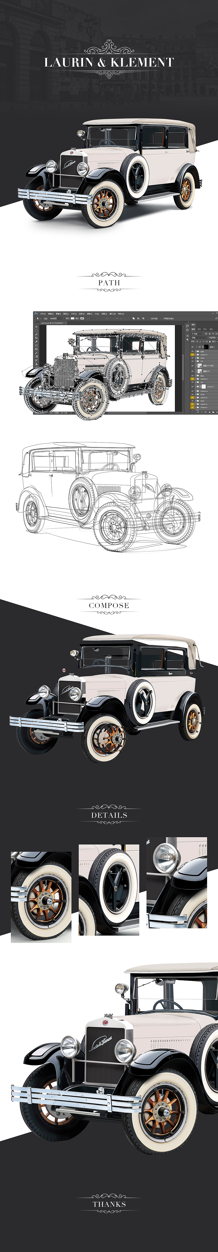 SKODA老爷车超写实绘制（图ZODk5NzAxODg=） - 图标 - 站酷设计师咖喱l波特原创素材 - 站酷ZCOOL