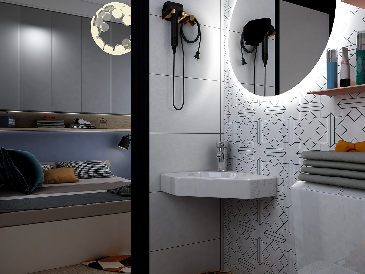 水晶粉Serenity:单身公寓