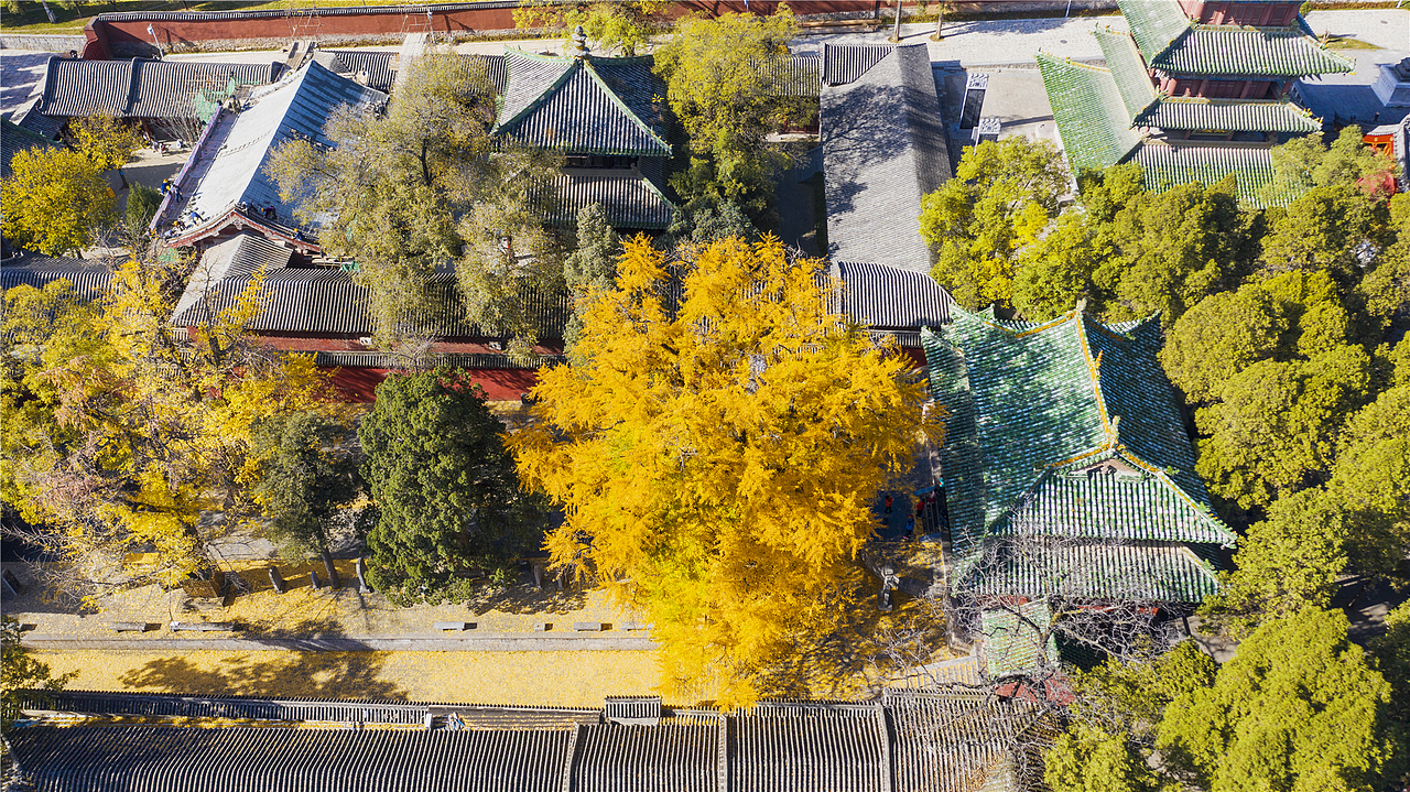古建筑摄影：嵩山少林寺的秋