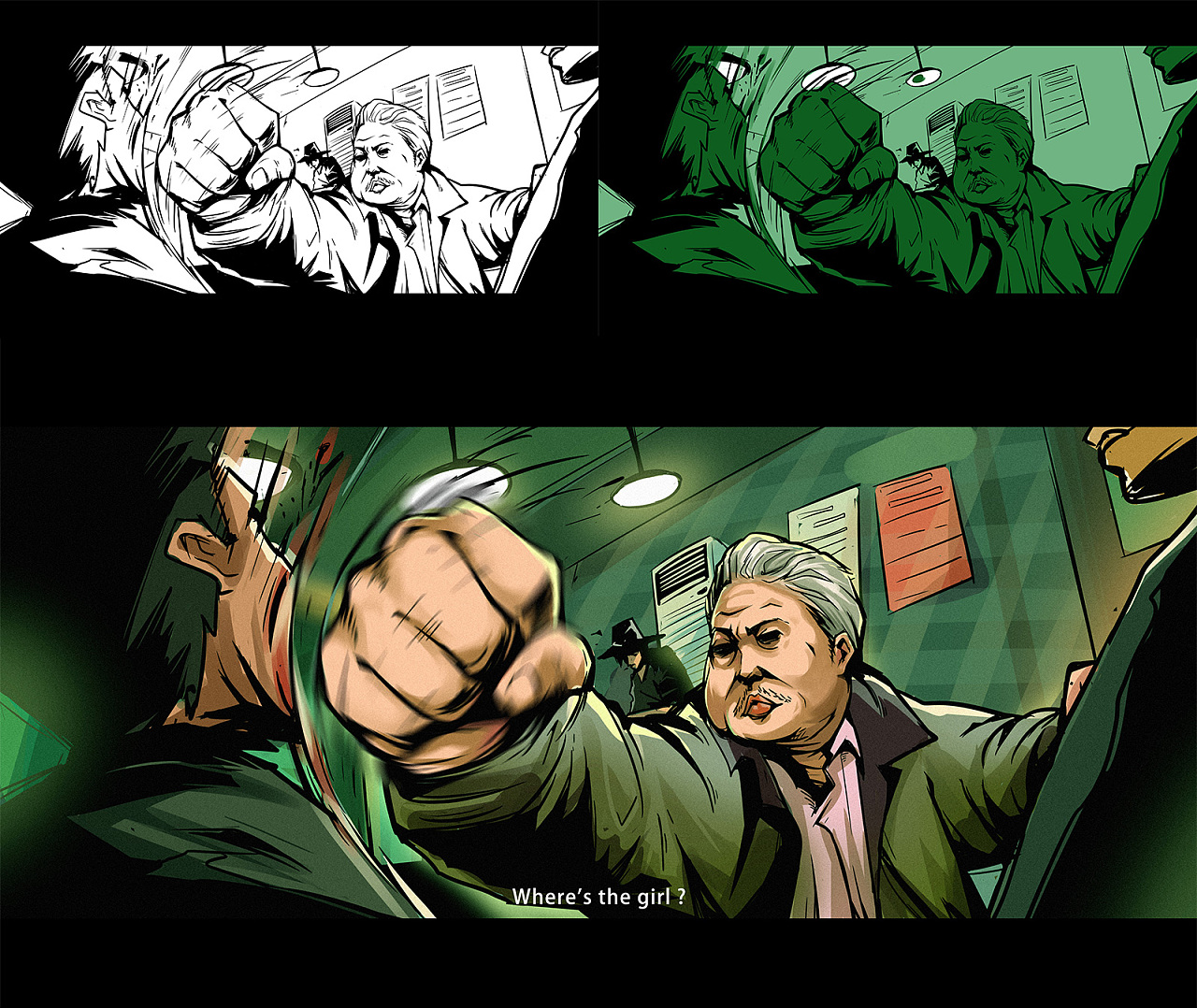 致敬经典暴力美学|插画|创作习作|插画师小光sir - 原创作品 - 站酷