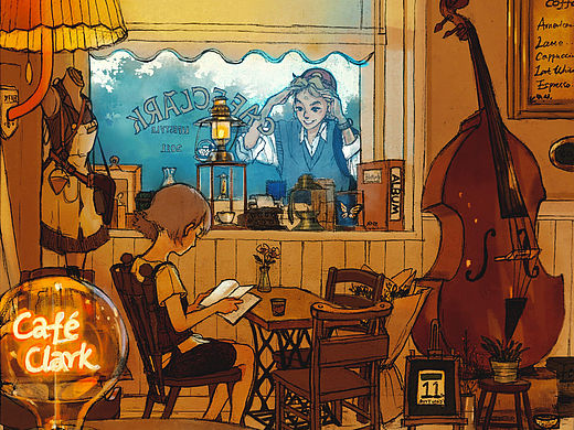 咖啡店速写4