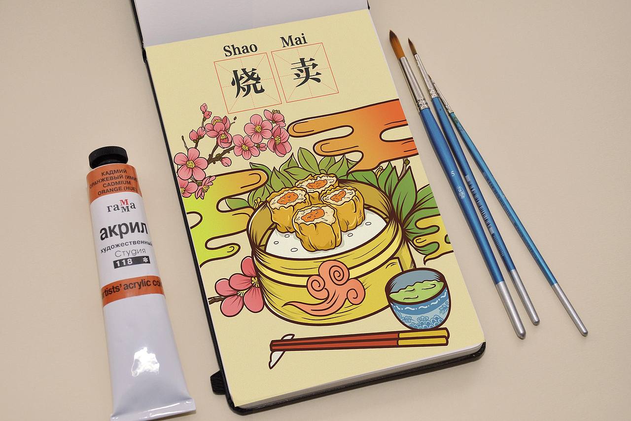 《广府早茶》（图ZMTI4MTAwODgw） - 商业插画 - 站酷设计师插画师Joker原创素材 - 站酷ZCOOL