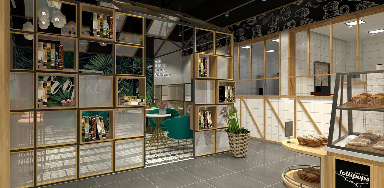 淄博蛋糕烘焙面包甜品店设计装修淄博红宝石蛋糕店设计（图ZMTc1Mzk3NTM2） - 家装设计 - 站酷设计师集简设计原创素材 - 站酷ZCOOL