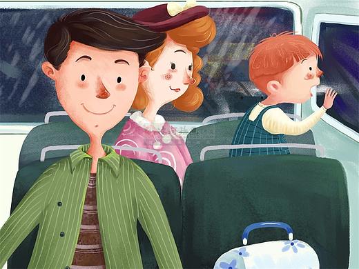 在线教育幼儿益智故事类低幼儿插插画扁平风格插画