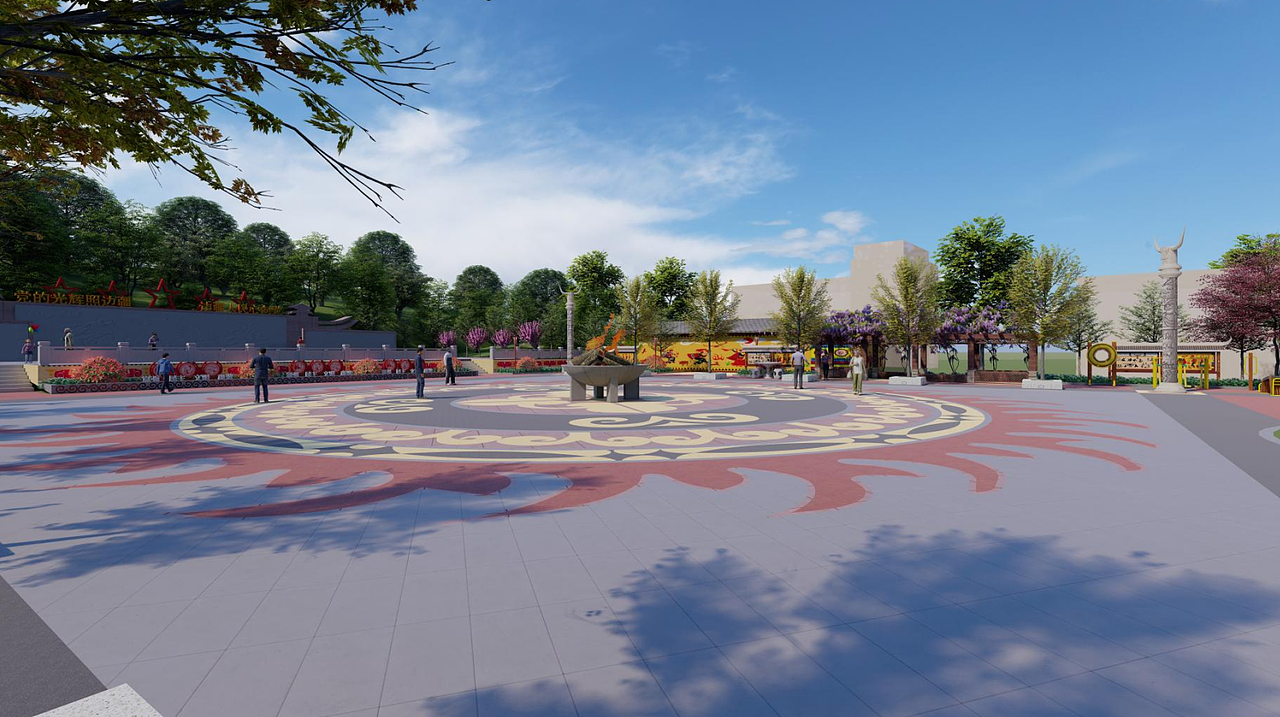 少数民族文化广场初稿（图ZMjYzMTM3MjM2） - 景观设计 - 站酷设计师蒋荣荣原创素材 - 站酷ZCOOL