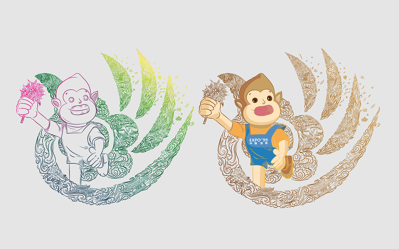 昆明世博会20周年纪念茶（图ZMTgxNDYxOTIw） - 包装 - 站酷设计师李家生原创素材 - 站酷ZCOOL