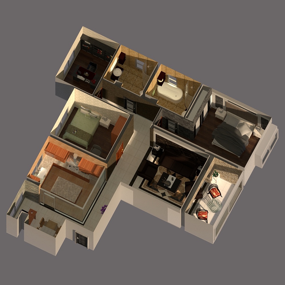 诚筑说学员用sketchup草图大师设计作品,请大家欣赏!