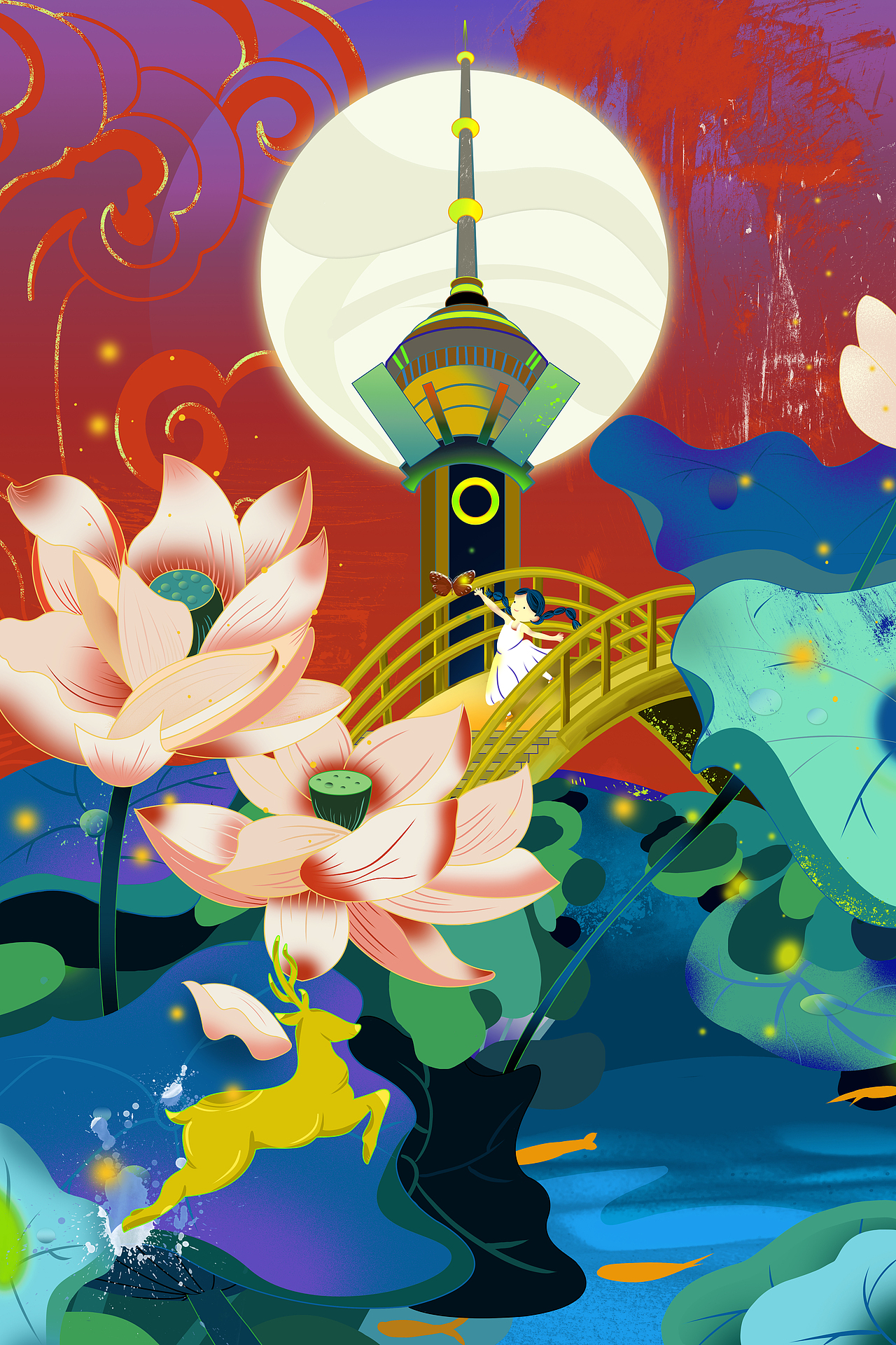 花与城市（图ZMTk1ODAwMjg4） - 创作习作 - 站酷设计师人间水蜜桃_原创素材 - 站酷ZCOOL