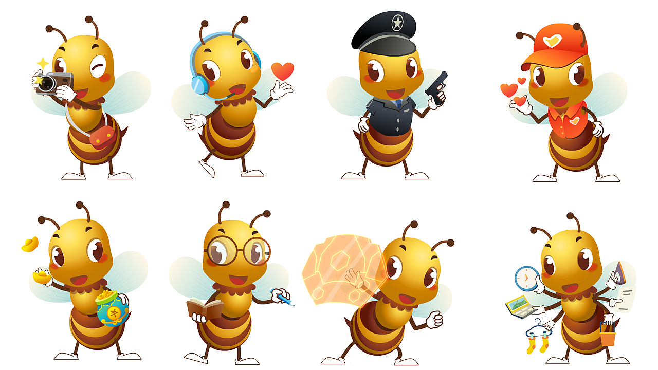 蜜蜂卡通形象