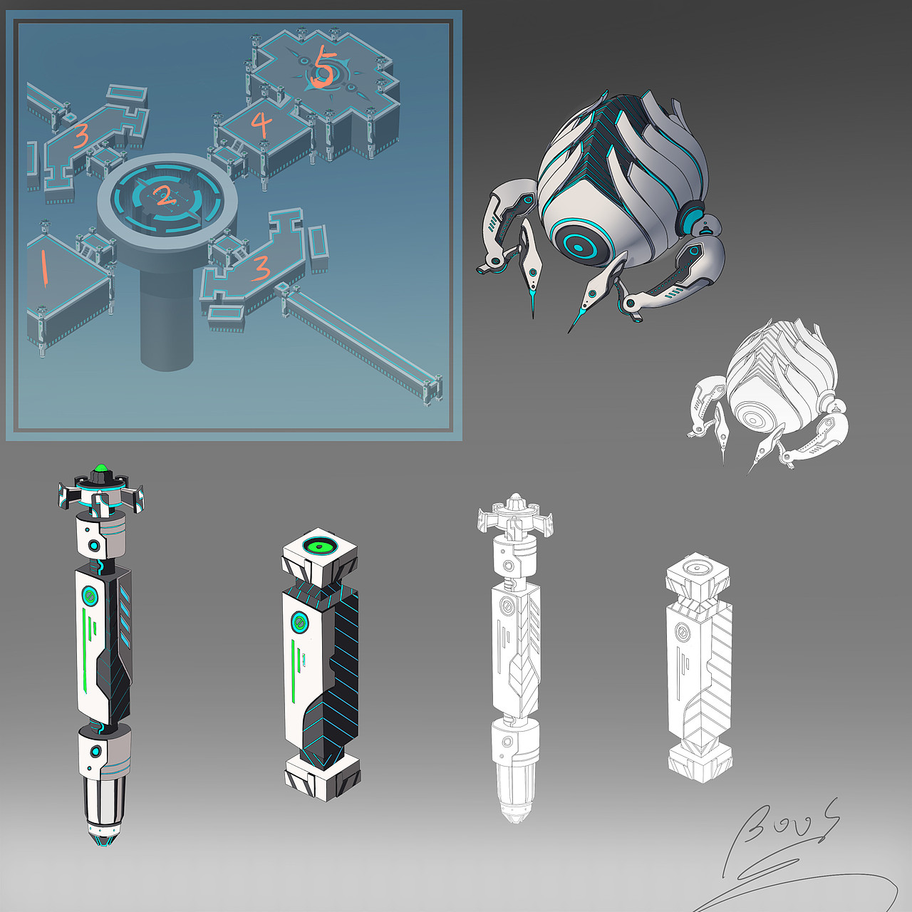 宇宙科幻场景地图习作